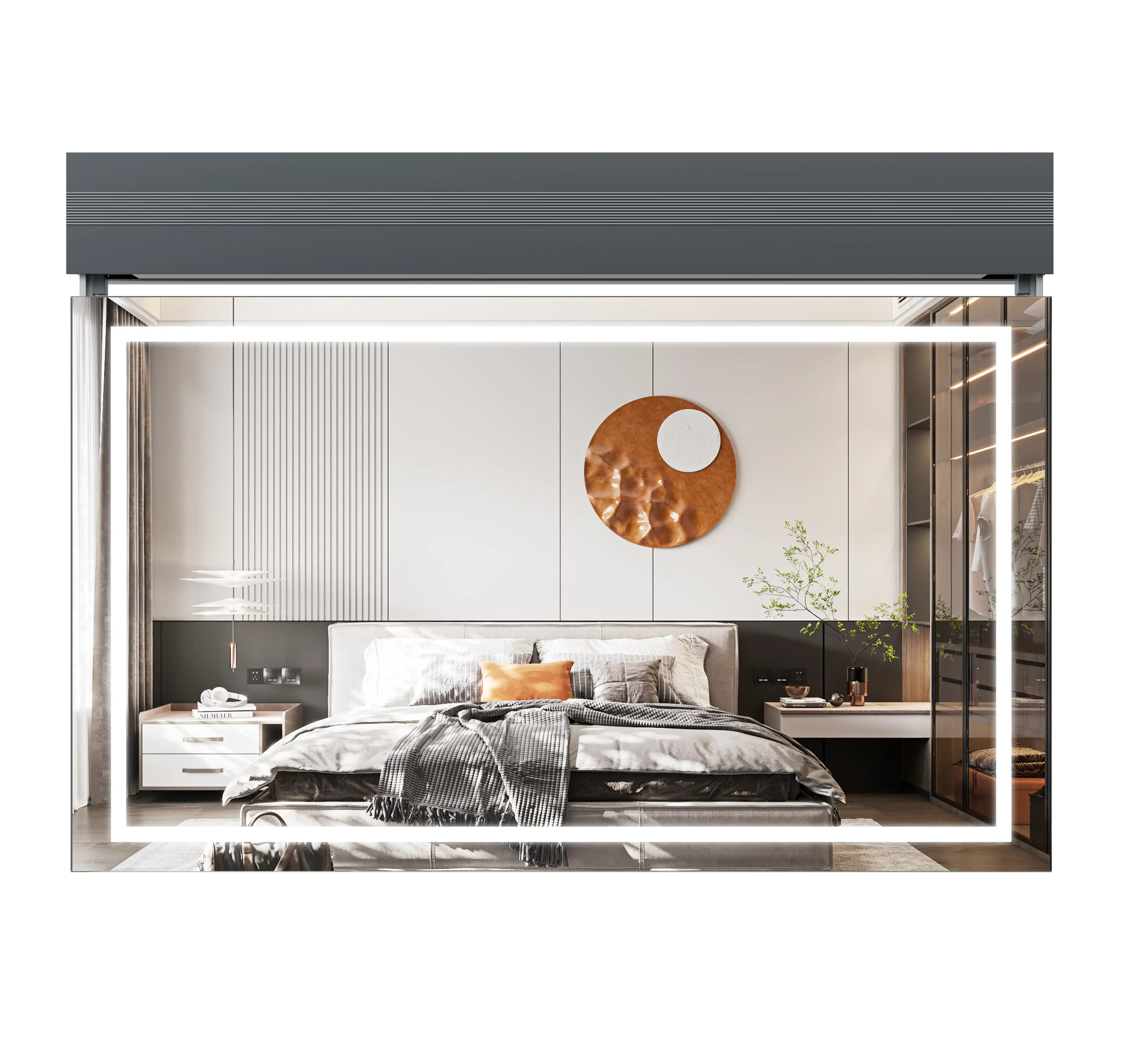 motorized smart makeup mirror